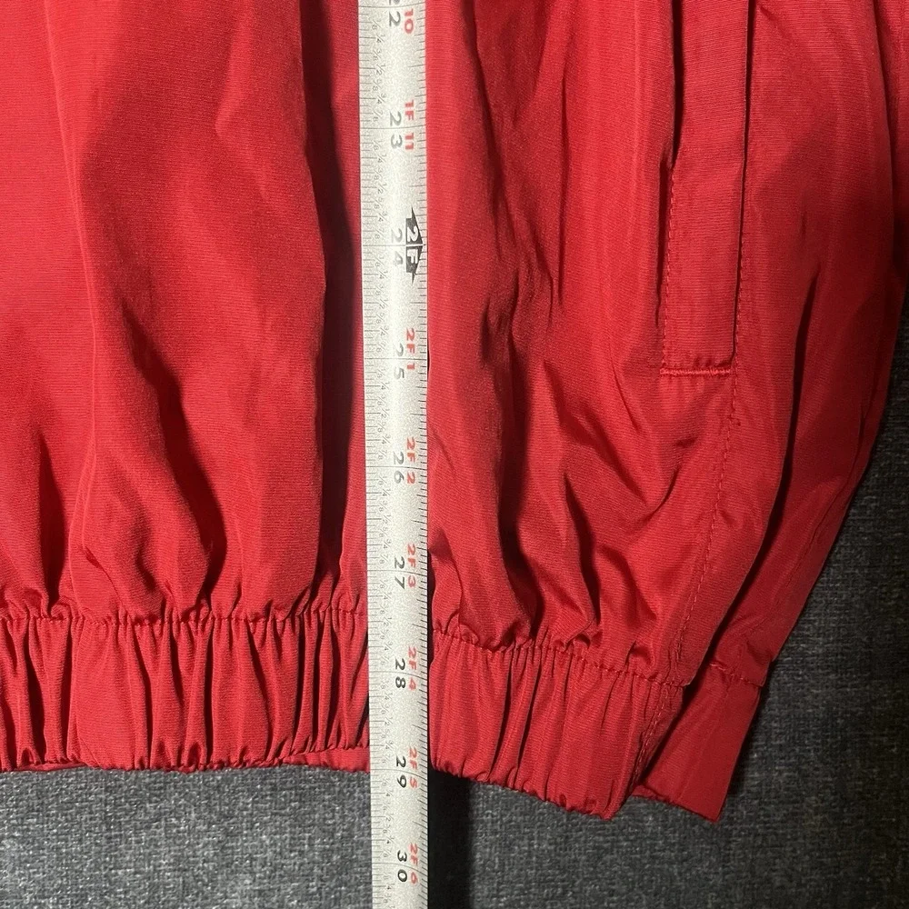 FootJoy DryJoys Windshirt Men's M Red Performance Pullover 1/2 Sleeve Golf